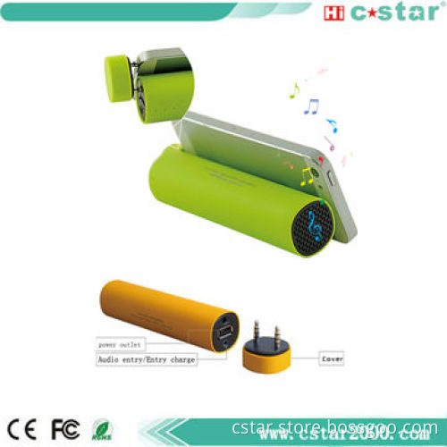 4,000mAh Portable Power Bank with Speaker Function, 5 Hours Charging Time